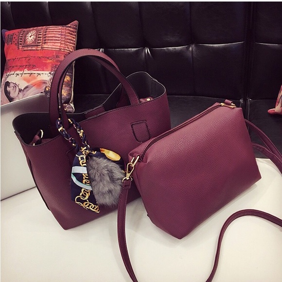 🌟❤️Burgundy Women hand Bag🍁❤️ - Picture 3 of 7